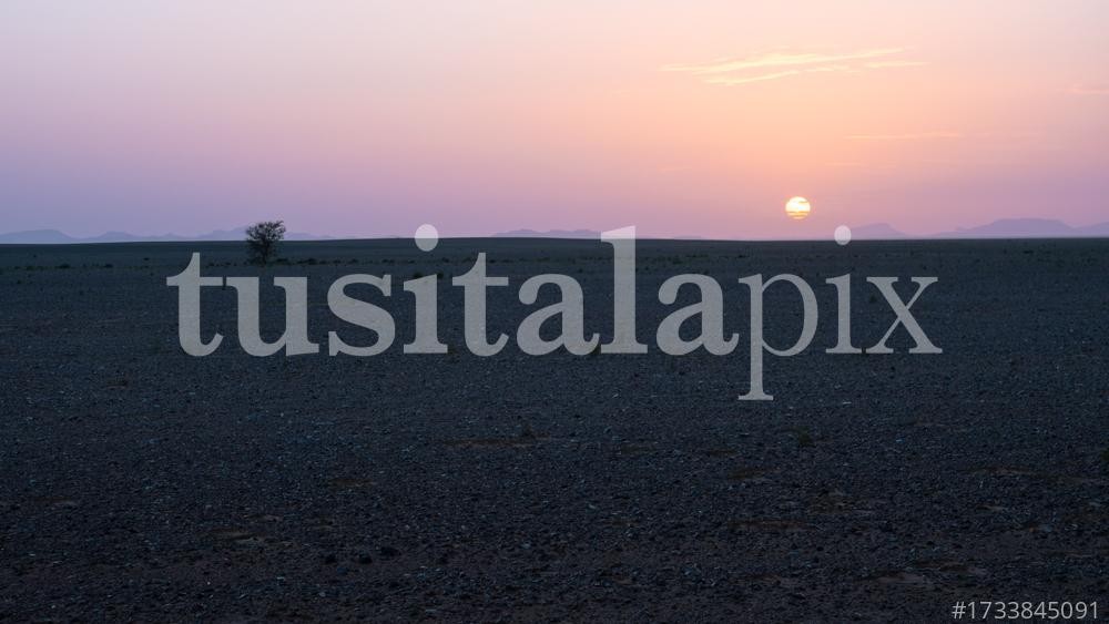 Posta de sol al desert del Marroc